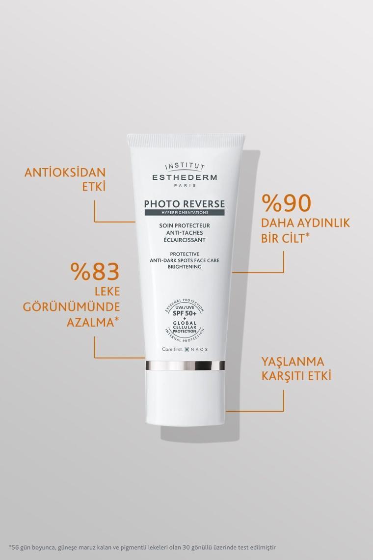 Photo Reverse Leke Karşıtı UVA/UVB SPF50+ Yüksek Korumalı Güneş Kremi 50ML