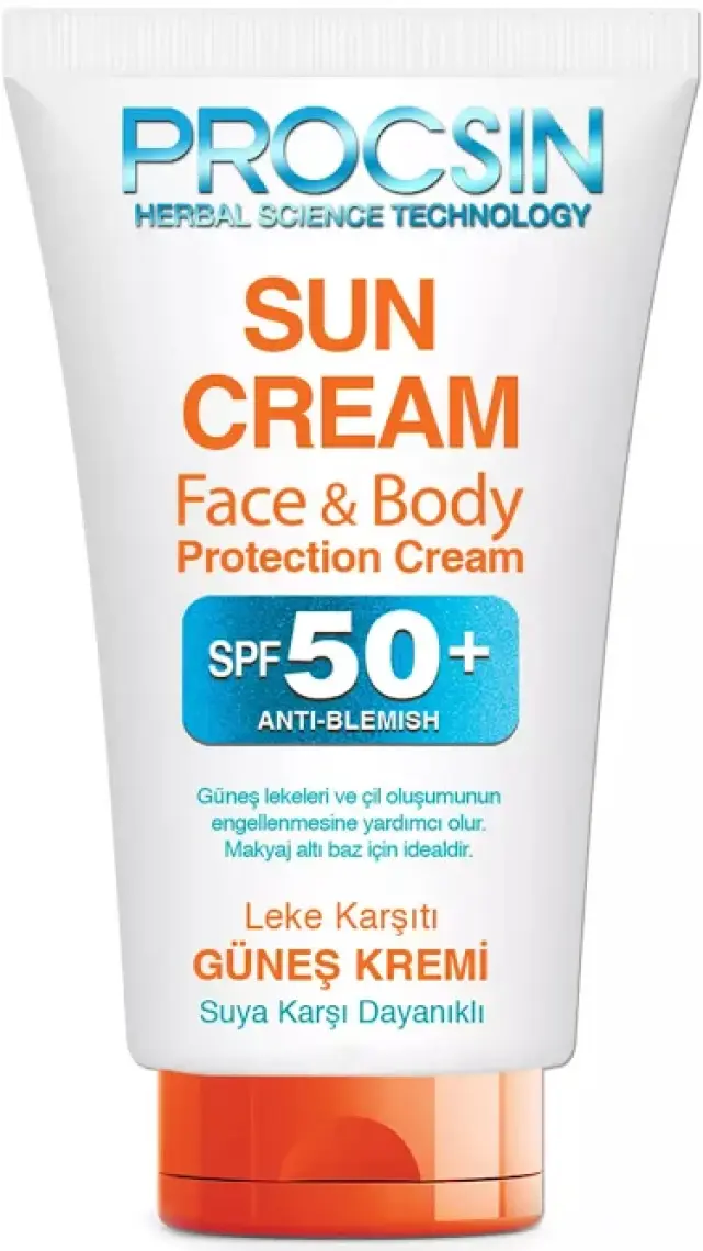 PROCSIN Koyu Leke Karşıtı Yüksek Uv Korumalı SPF 50+ Güneş Kremi 50 ML