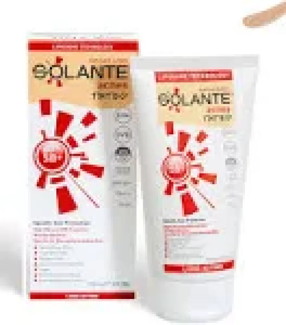 Solante Acnes Tinted Sun Care Lotion SPF50+ 150ml - Yağlı ve Akneli Ciltler İçin Renkli Güneş Koruyucu