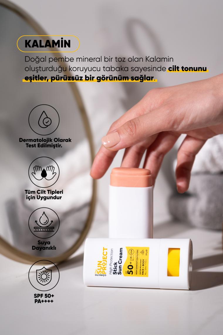 Görkito The Sun Project Yüksek Korumalı Yeni Nesil Filtreli Suya Dayanıklı Stick Güneş Kremi 50+ Spf Pa++++ 20 G