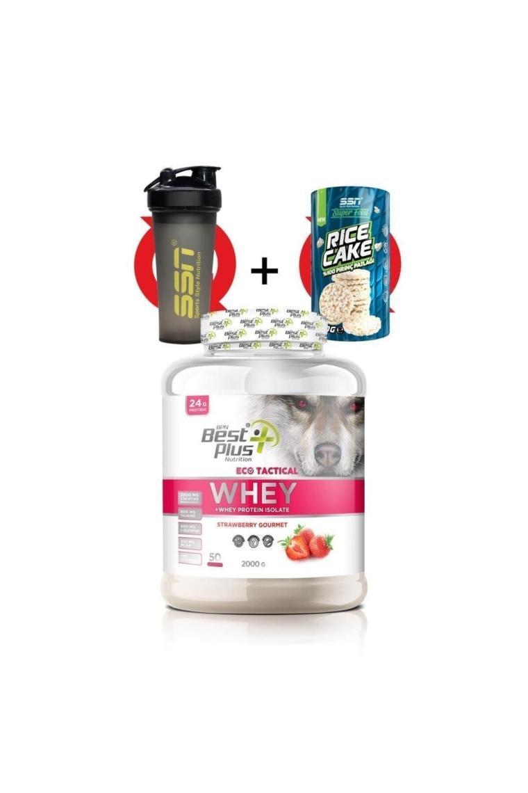 Eco Tactical Whey 2000 gr (ÇİLEK) Protein Tozu
