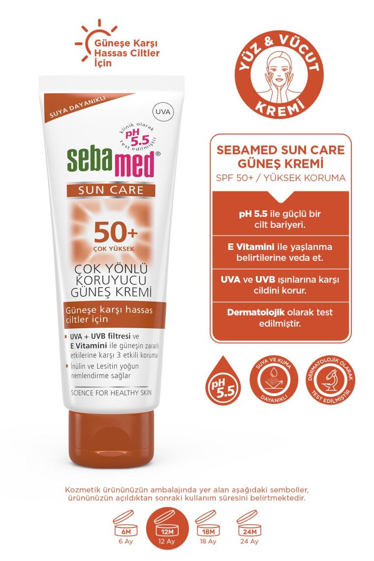 Sebamed Sun Care Suya Dayanıklı Spf 50+ Çok Yönlü Koruyucu Güneş Kremi 75 ml