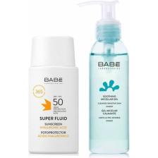 Babe Facial Sunscreen Super Fluid SPF 50 Güneş  Kremi + Micellar Jel 90 ml