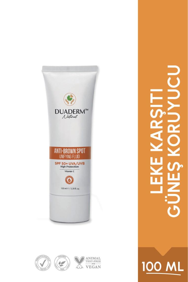 Leke Karşıtı Yüksek Koruma Anti-Brown Vücut Güneş Kremi SPF 50+ (Vitamin C + UVA UVB)100ml