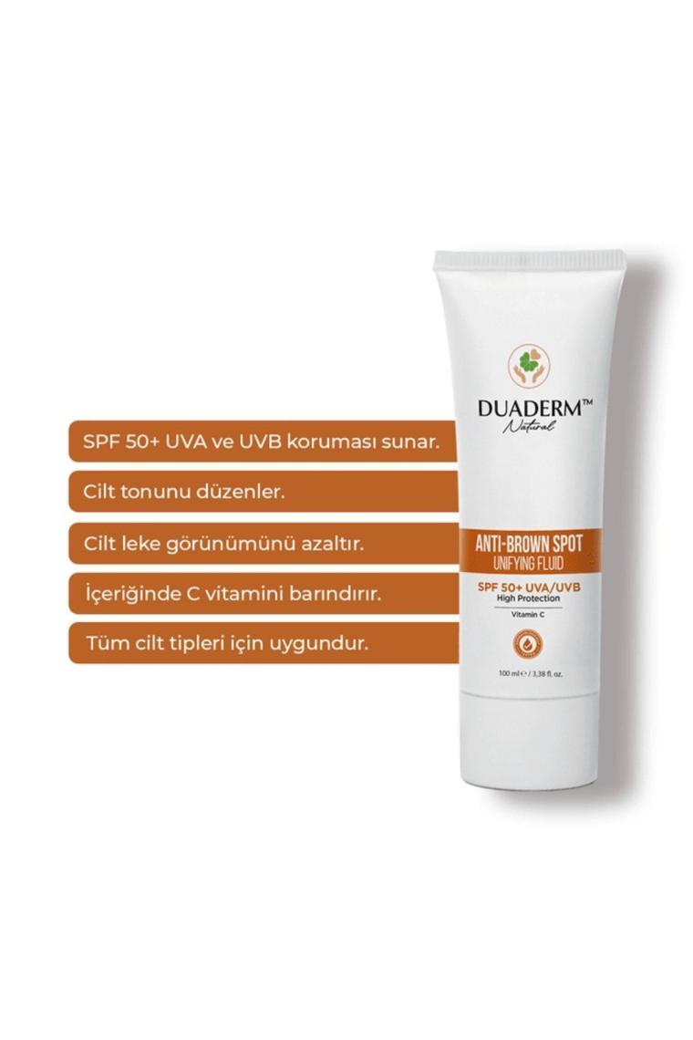 Leke Karşıtı Yüksek Koruma Anti-Brown Vücut Güneş Kremi SPF 50+ (Vitamin C + UVA UVB)100ml