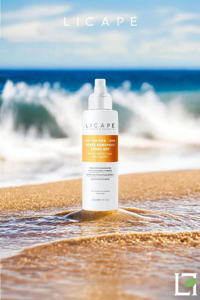 Spf 50 Faktör Uva - Uvb Güneş Koruyucu Sprey Süt 200ml