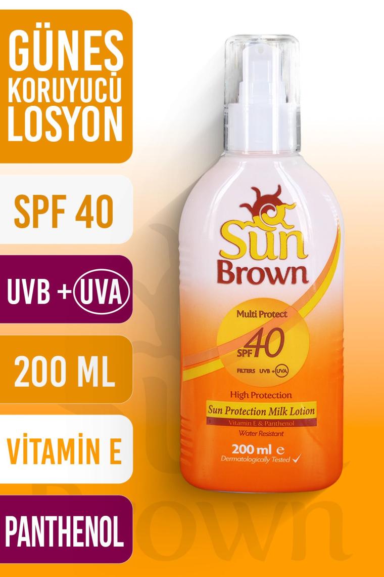 Sun Brown Güneş Koruyucu Losyon Gkf 40 200 Ml