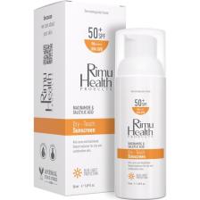 Rimu Health Products Yağlı ve Karma Ciltler İçin Siyah Nokta ve Akne Karşıtı 50 Spf Güneş Kremi