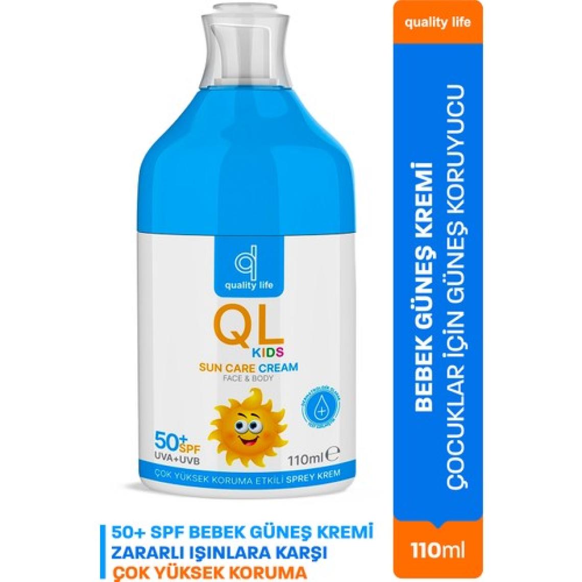 Quality Life Bebek ve Yetişkin Güneş Kremi Seti 50+ Faktör Leke Karşıtı 110 ml