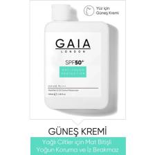 Gaia London Yağlı Ciltler İçin Mat Bitişli 50SPF+ Uva/uvb 100 ml Güneş Kremi