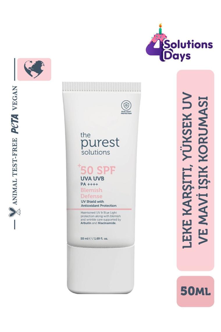 Leke Karşıtı ve Cilt Tonu Eşitleyici Renkli Güneş Koruyucu Krem SPF 50, 50 ml