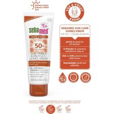 Sun Care UVA / UVB Filtresi ve E Vitamini Üçlü Yüksek Koruma Çok Yönlü Güneş Kremi 50 SPF 75 ml