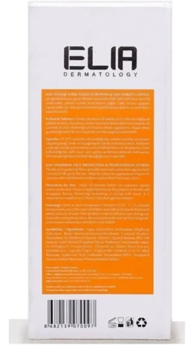 Elıa  Maxımum Face Protectıon & Pıgmentatıon 200 ml