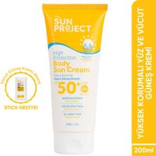 Görkito The Sun Project Yüksek Korumalı Aile Boyu Yüz ve Vücut Güneş Kremi 50+ Spf Pa++++ 200 ml