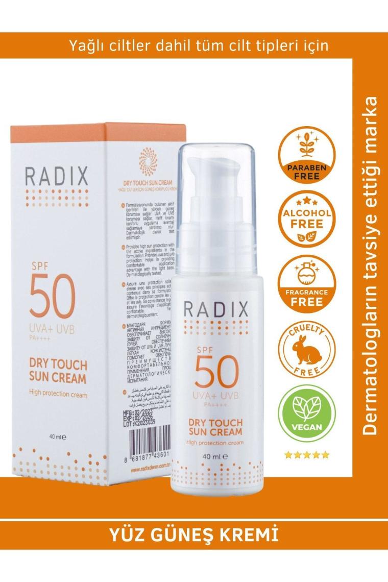 Yüz Güneş Kremi Spf50+ Karma Ve Yağlı Ciltler - Dry Touch Sun Cream 40 Ml 8681877436011