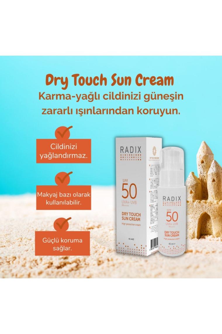 Yüz Güneş Kremi Spf50+ Karma Ve Yağlı Ciltler - Dry Touch Sun Cream 40 Ml 8681877436011