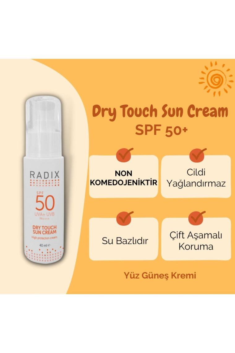 Yüz Güneş Kremi Spf50+ Karma Ve Yağlı Ciltler - Dry Touch Sun Cream 40 Ml 8681877436011