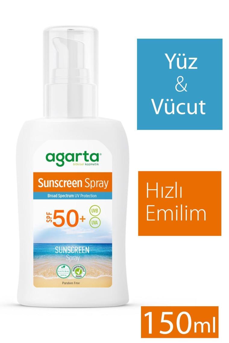 Doğal Güneş Spreyi 50 Faktör 150 ml (ÇOCUKLAR İÇİN UYGUNDUR)