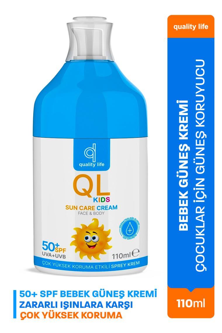 Quality Life Bebek ve Yetişkin Güneş Kremi Seti 50+ Faktör Leke Karşıtı 110 ml