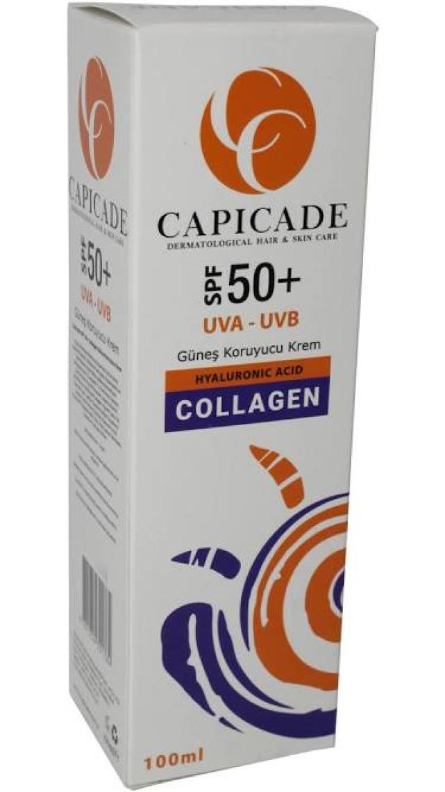 Capicade Spf 50+ Collagen Güneş Koruyucu Krem 100ML