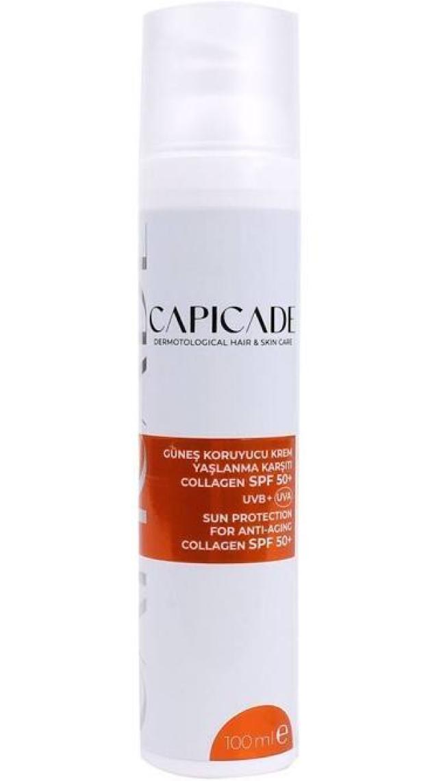 Capicade Spf 50+ Collagen Güneş Koruyucu Krem 100ML