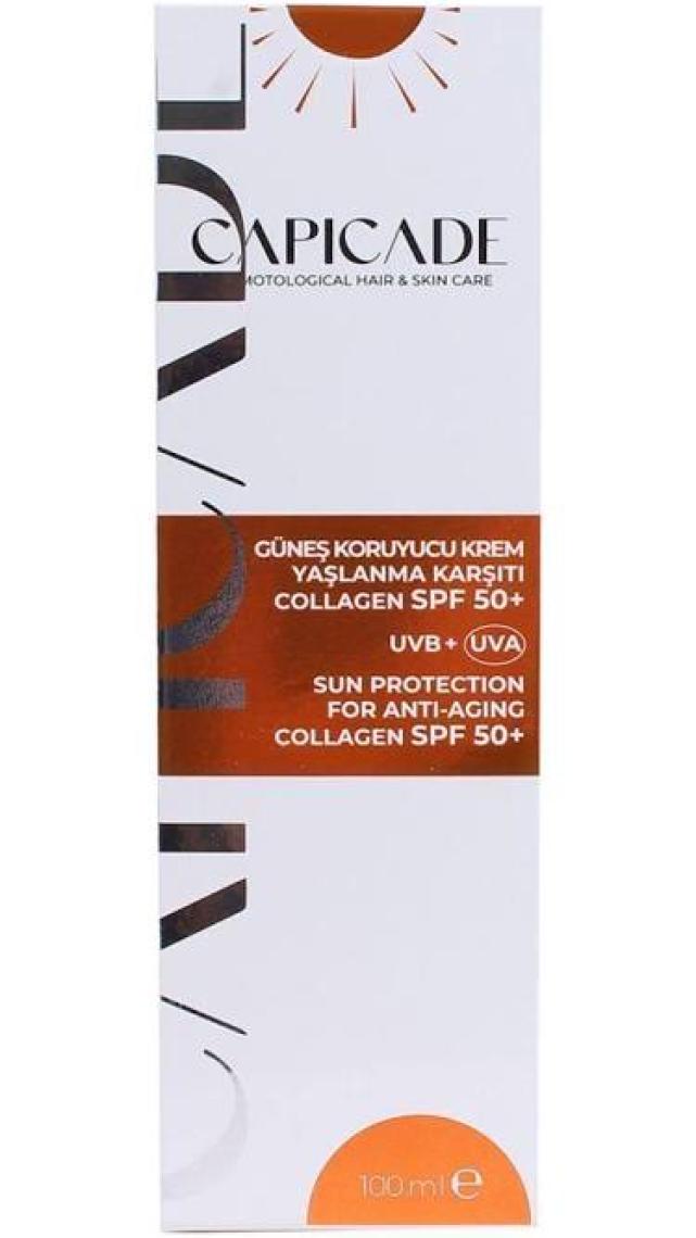 Capicade Spf 50+ Collagen Güneş Koruyucu Krem 100ML