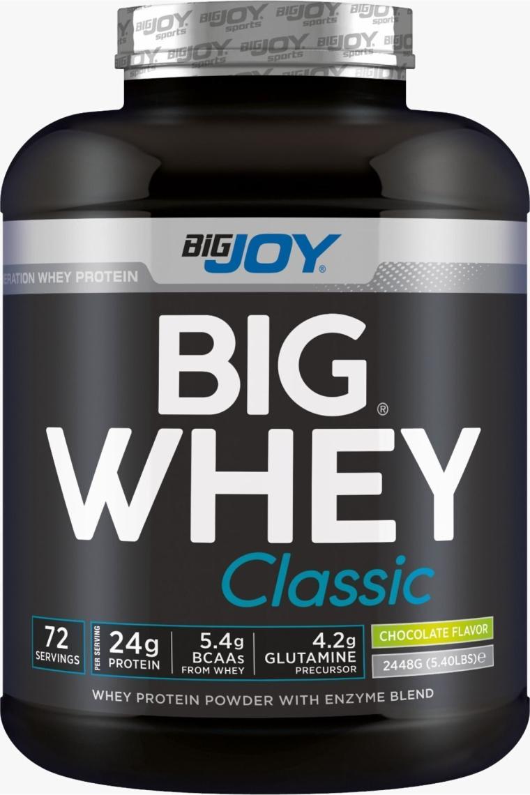 Big Whey Classic Çikolata Aromalı Protein Tozu 72 Servis 2448 gr Sindirim Enzimi Ilaveli