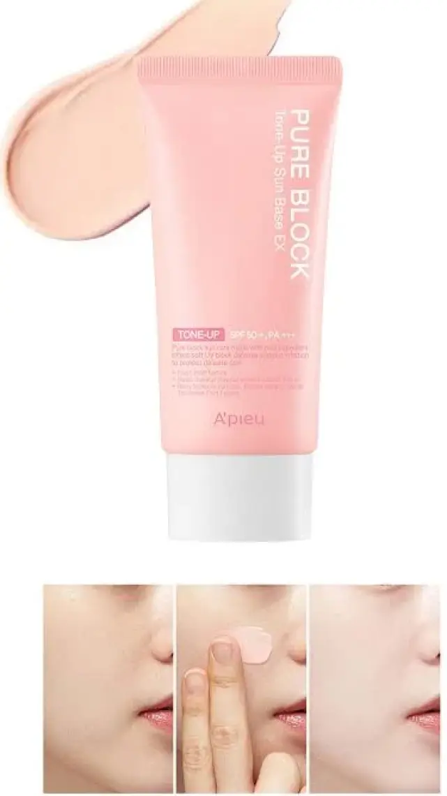 MISSHA Aydınlık Görünüm Sunan Güneş Koruyucu A'PIEU Pure Block Tone-Up Sun Base EX SPF50+/PA+++ 50ml