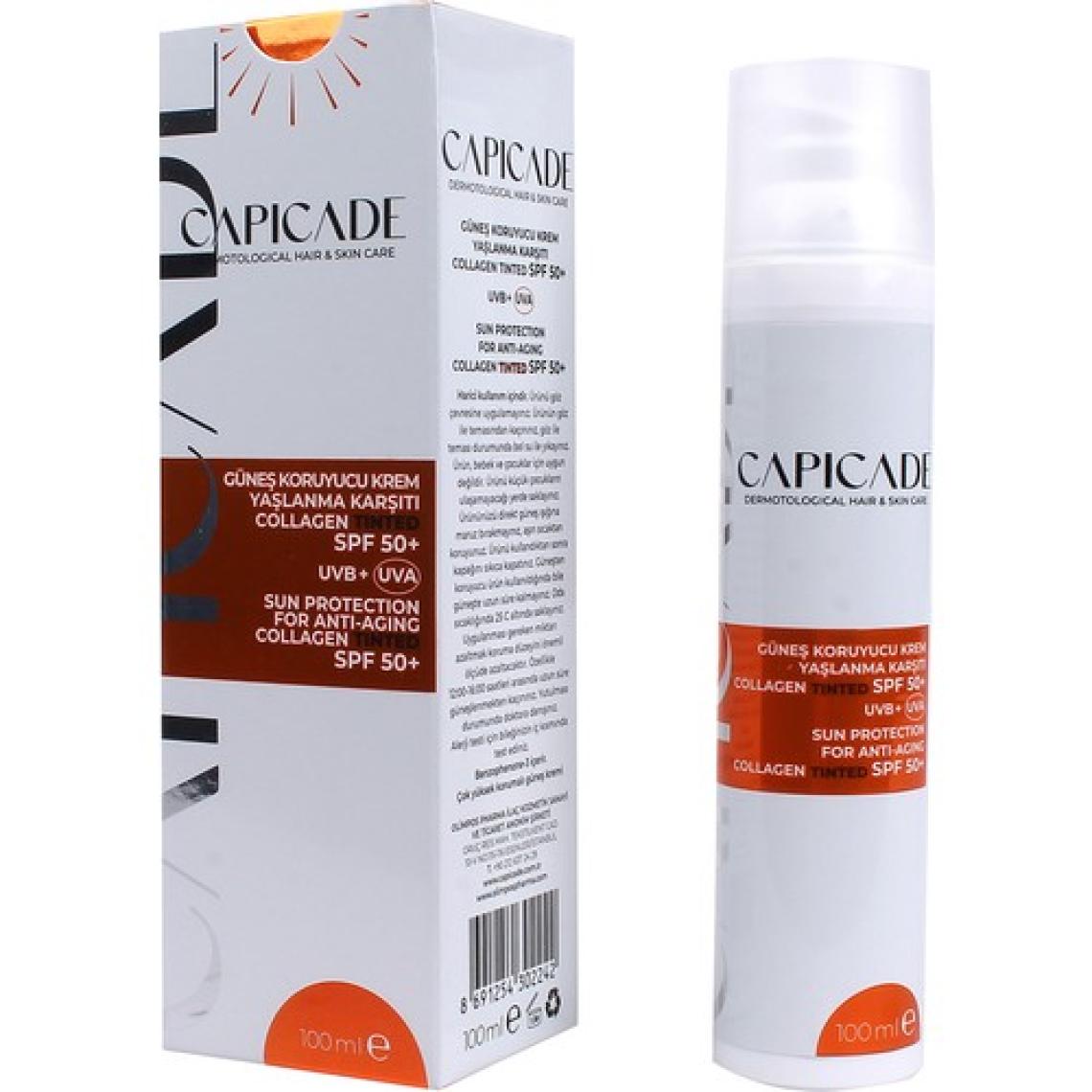 Capicade Spf 50+ Collagen Tinted Güneş Koruyucu Krem 100ML