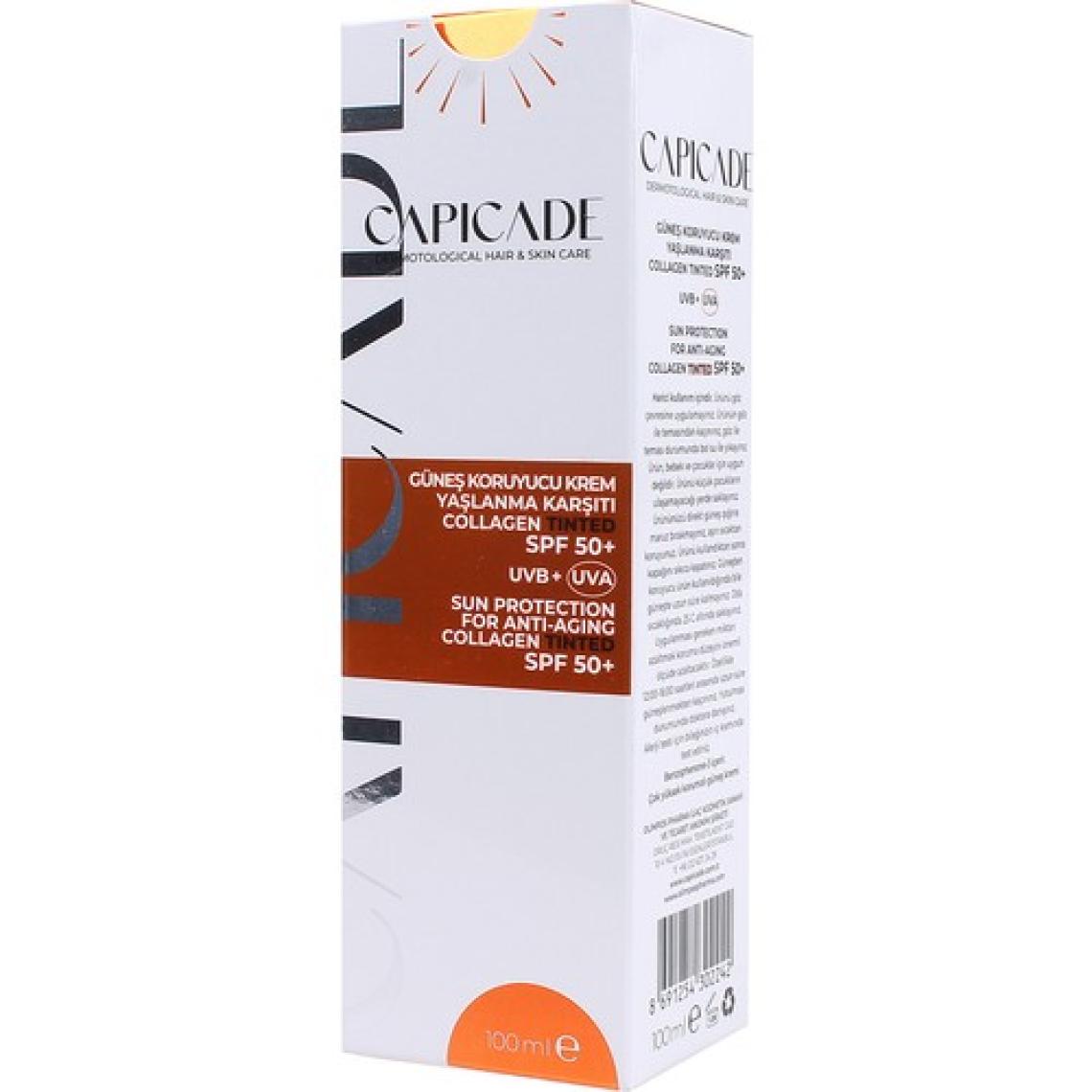 Capicade Spf 50+ Collagen Tinted Güneş Koruyucu Krem 100ML