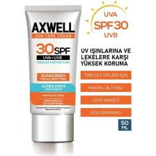 Axwell Sun Care Cream Güneş Kremi Yüksek Koruma 30 Spf 50ML