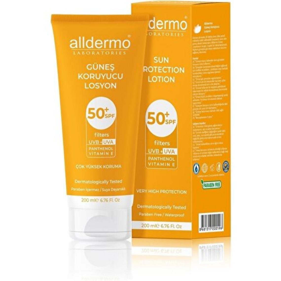 Alldermo Güneş Koruyucu Losyon SPF50+ 200 ml
