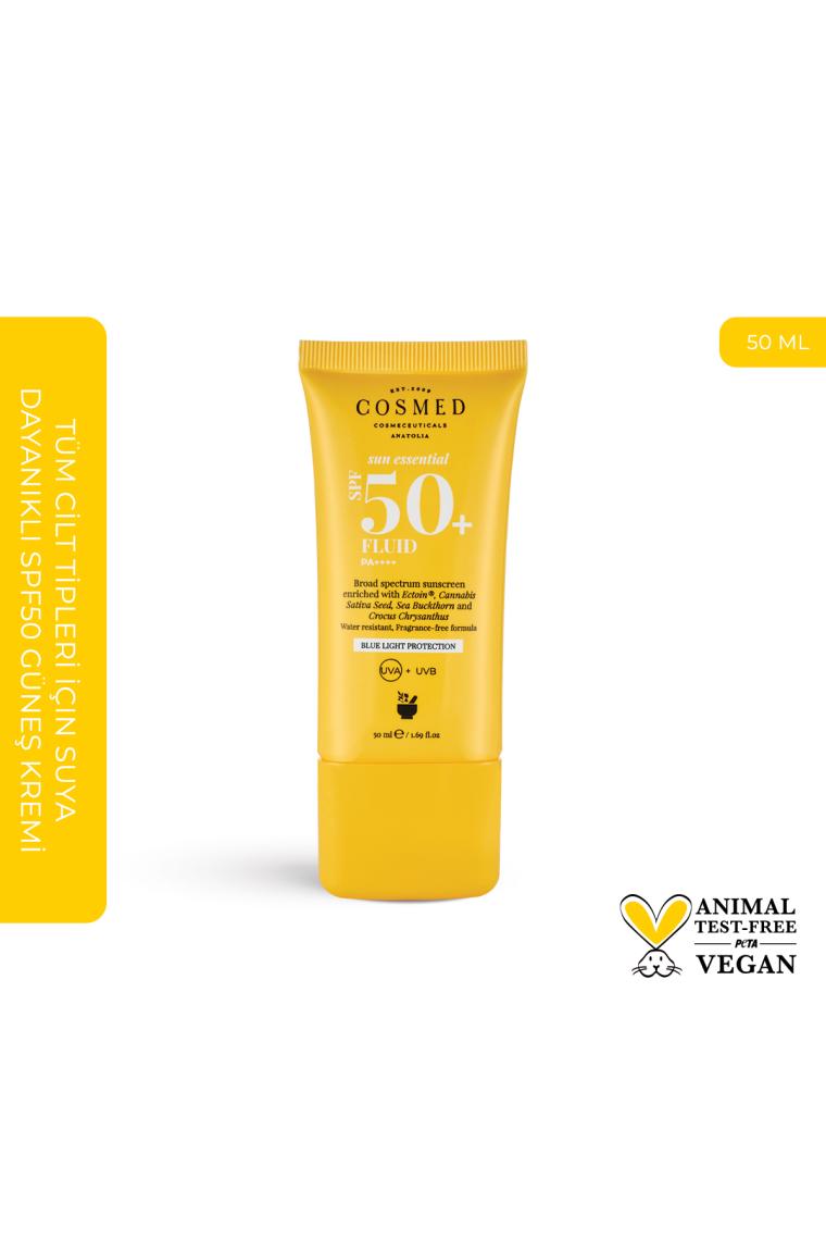 Sun Essential Fluid SPF 50 Tüm Cilt Tipleri için Yüz Güneş Kremi Yeni Nesil Filtreler 50 ml