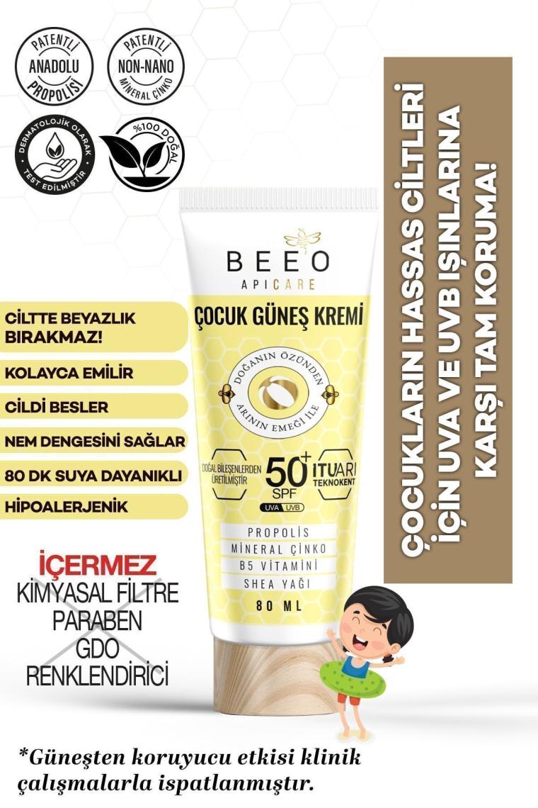 Propolisli Çocuk Güneş Kremi 50 Spf 80 ml