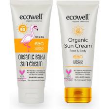 Ecowell Organik Güneş Kremi Seti  50 Spf (Bebek + Yetişkin)