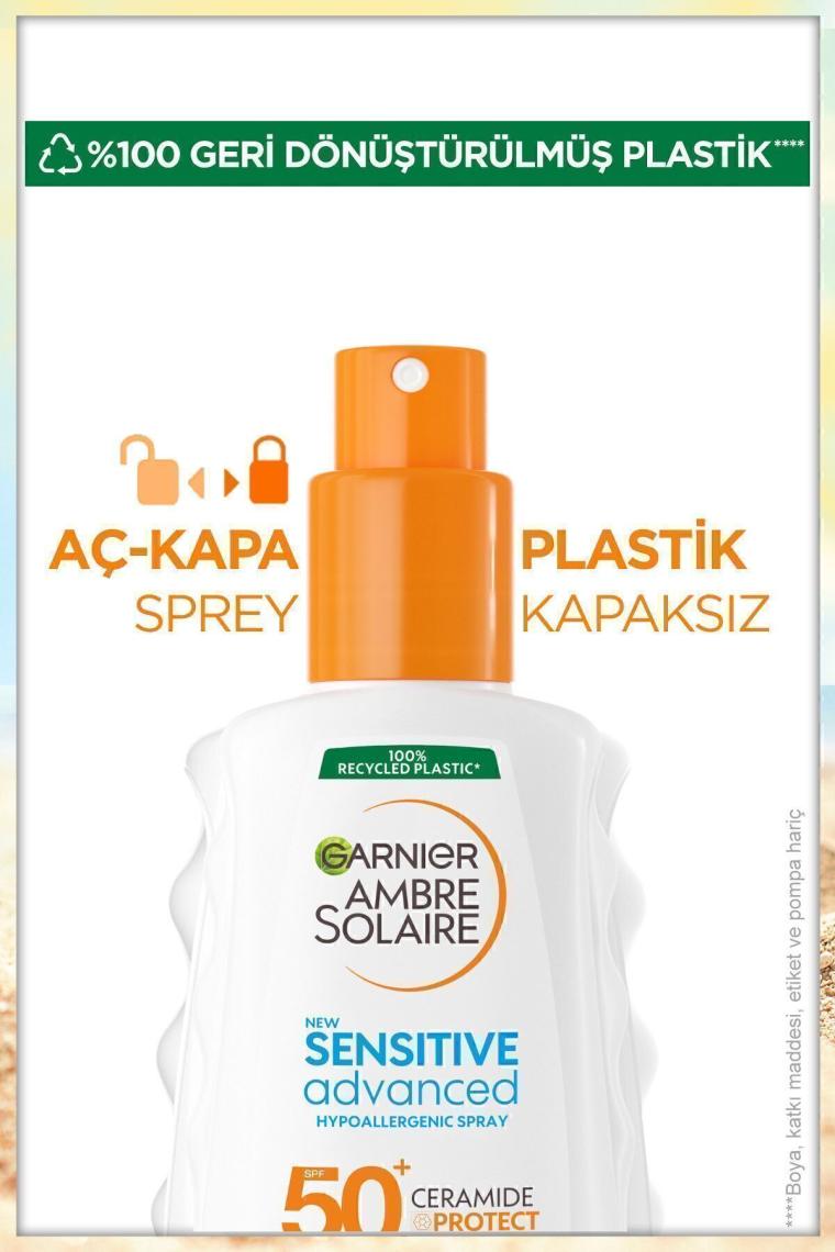 Ambre Solaire Sensitive Advanced Hipoalerjenik Güneş Koruyucu Sprey Spf50 150ml