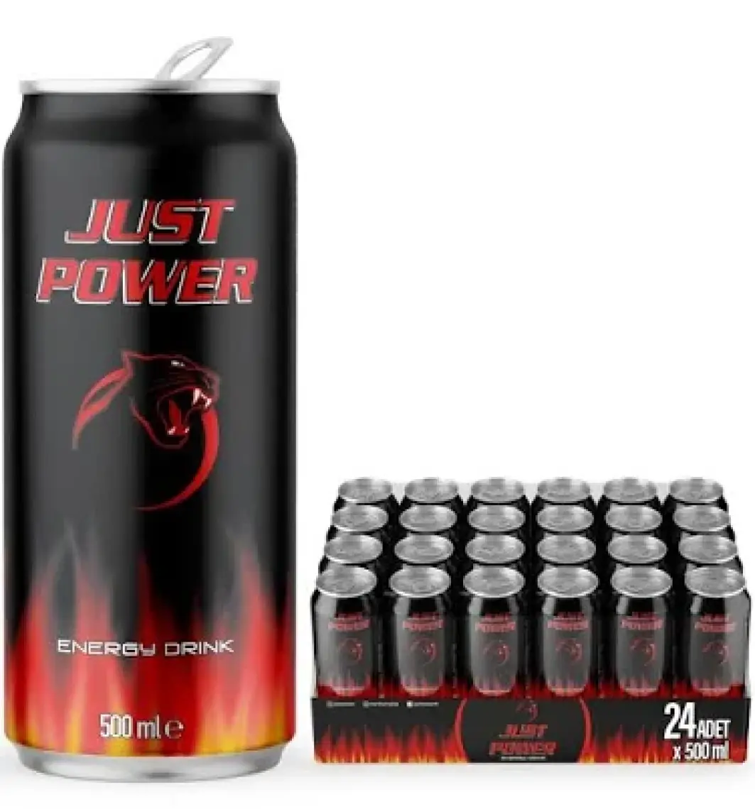 Just Power Enerji İçeceği, 500 ml (24'lü Paket, 24 adet x 500 ml)
