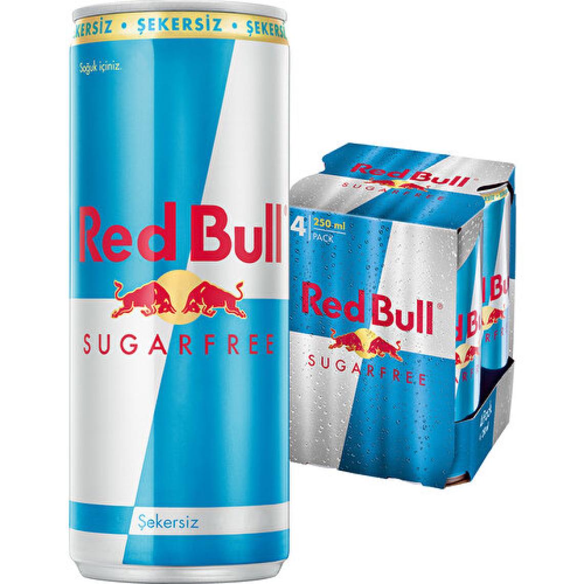 Red Bull SugarFree 250 ml 4'lü Paket Şekersiz Enerji İçeceği