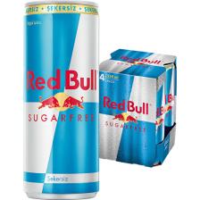 Red Bull SugarFree 250 ml 4'lü Paket Şekersiz Enerji İçeceği
