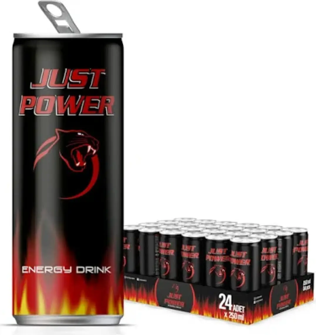 Just Power Enerji İçeceği, 250 ml (24'lü Paket, 24 adet x 250 ml)