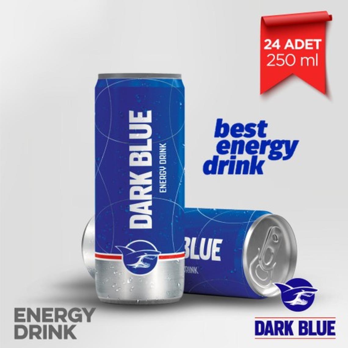 Dark Blue Enerji İçeceği, 250 ml (24'lü Paket, 24 adet x 250 ml)