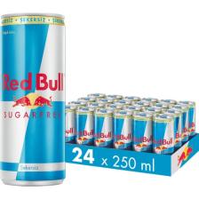 Red Bull Sugarfree 250 ml 24'lü Paket Şekersiz Enerji İçeceği