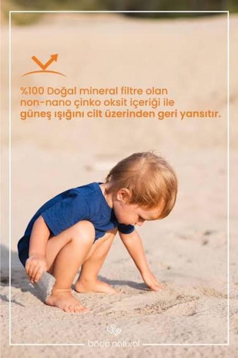Bade Natural %100 Doğal ve Mineral Filtreli Yüksek Korumalı Çocuk Güneş Koruyucu Stick