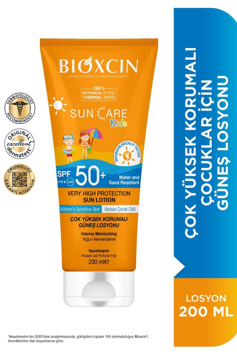 Sun Care Çok Çok Yüksek Korumalı Çocuk Güneş Kremi 50 Spf - % 100 Botanik Aktif 200 ml