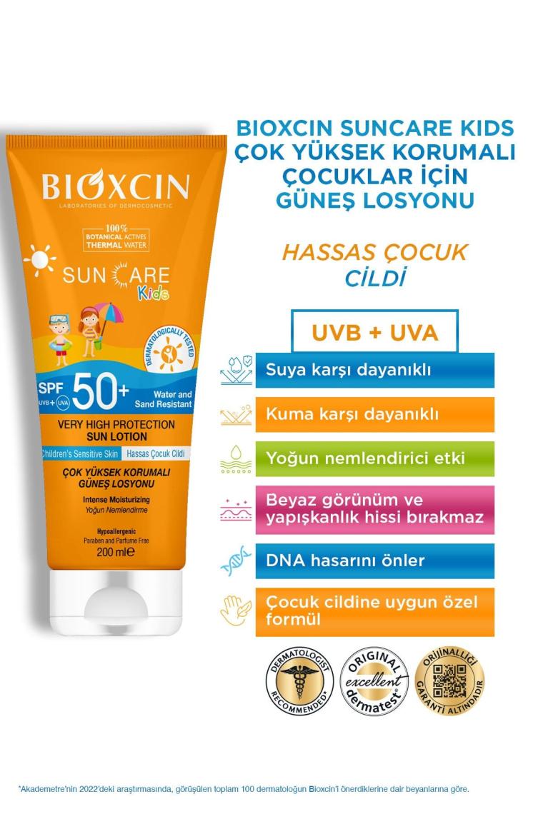 Sun Care Çok Çok Yüksek Korumalı Çocuk Güneş Kremi 50 Spf - % 100 Botanik Aktif 200 ml