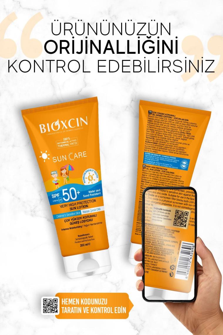 Sun Care Çok Çok Yüksek Korumalı Çocuk Güneş Kremi 50 Spf - % 100 Botanik Aktif 200 ml