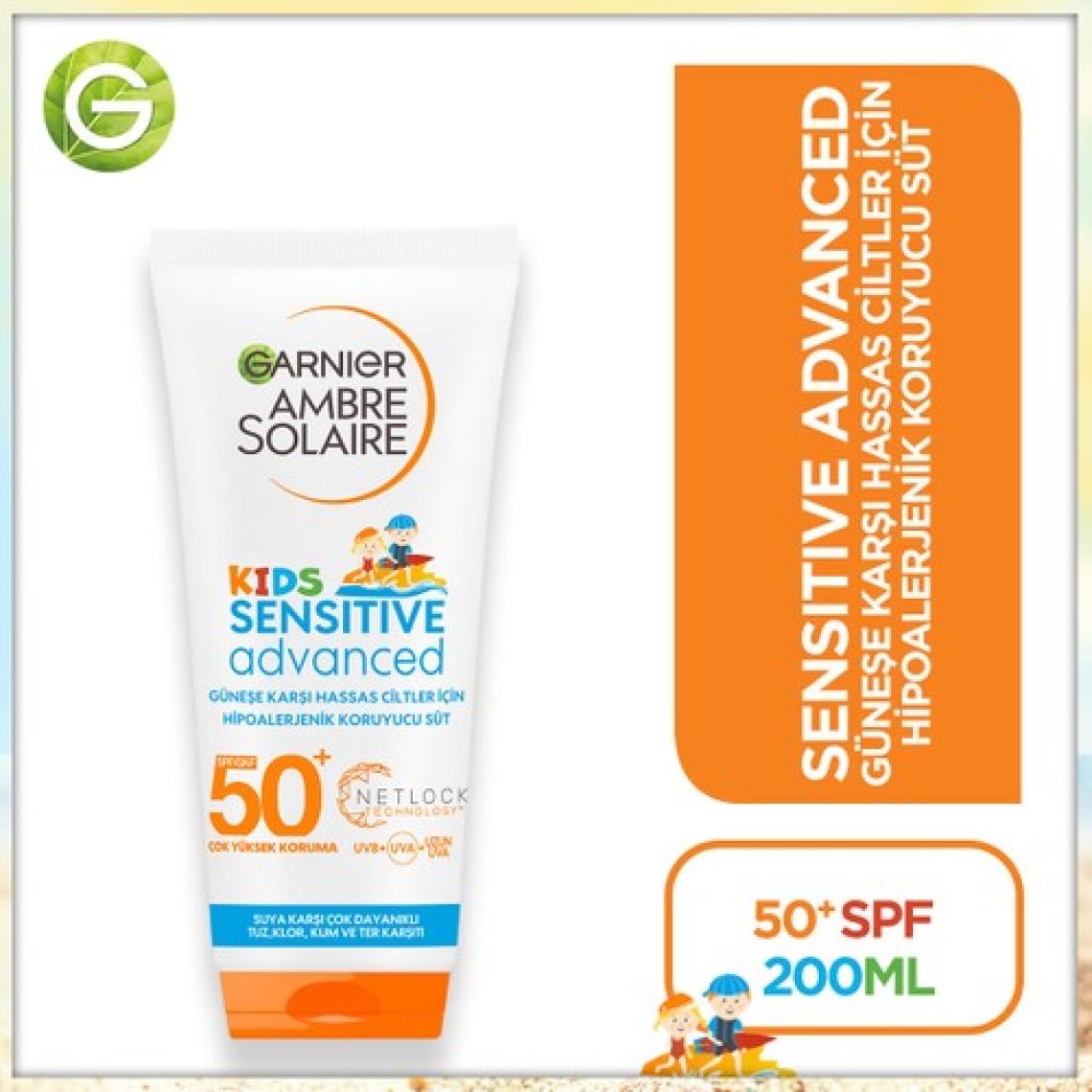 Garnier Ambre Solaire Sensitive Advanced Çocuk Sütü GKF50+200 Ml