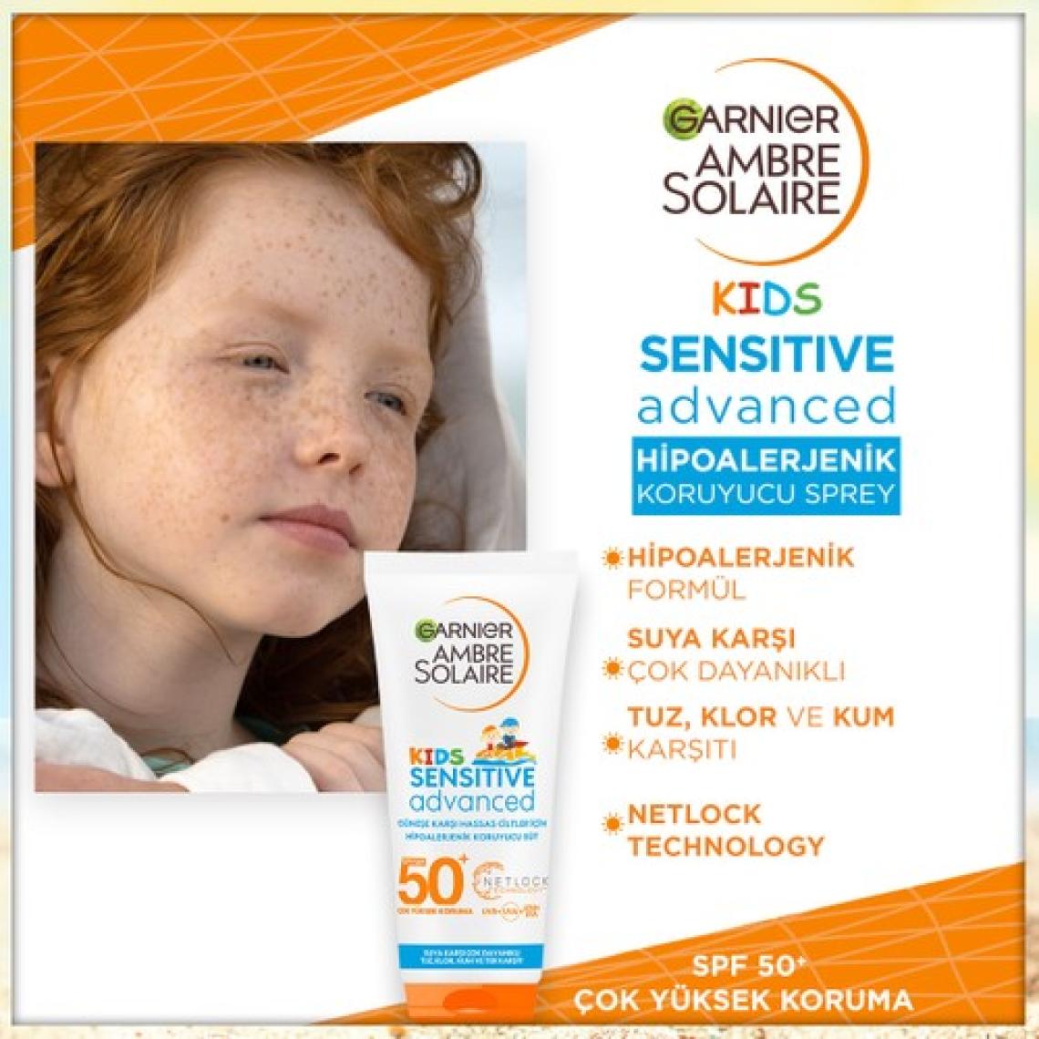 Garnier Ambre Solaire Sensitive Advanced Çocuk Sütü GKF50+200 Ml