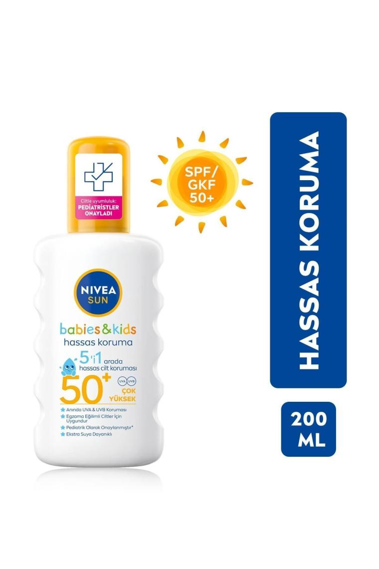Sun Bebek Spf50 Koruma & Bakım Hassas Cilt Çocuk Güneş Spreyi 200ml 4005900253330
