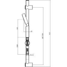 NSK 5 Fonksiyonlu Sürgülü Duş Seti N2821002